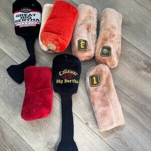 Golf Club covers Great big bertha lot of 8 callaway shearling